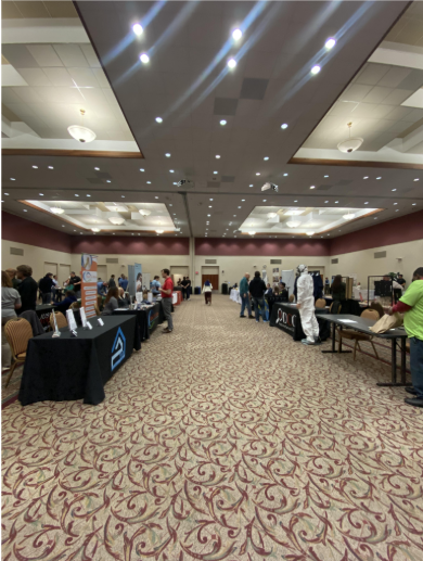 Triangle Appraisal Group's table at the TREIA vendor fair