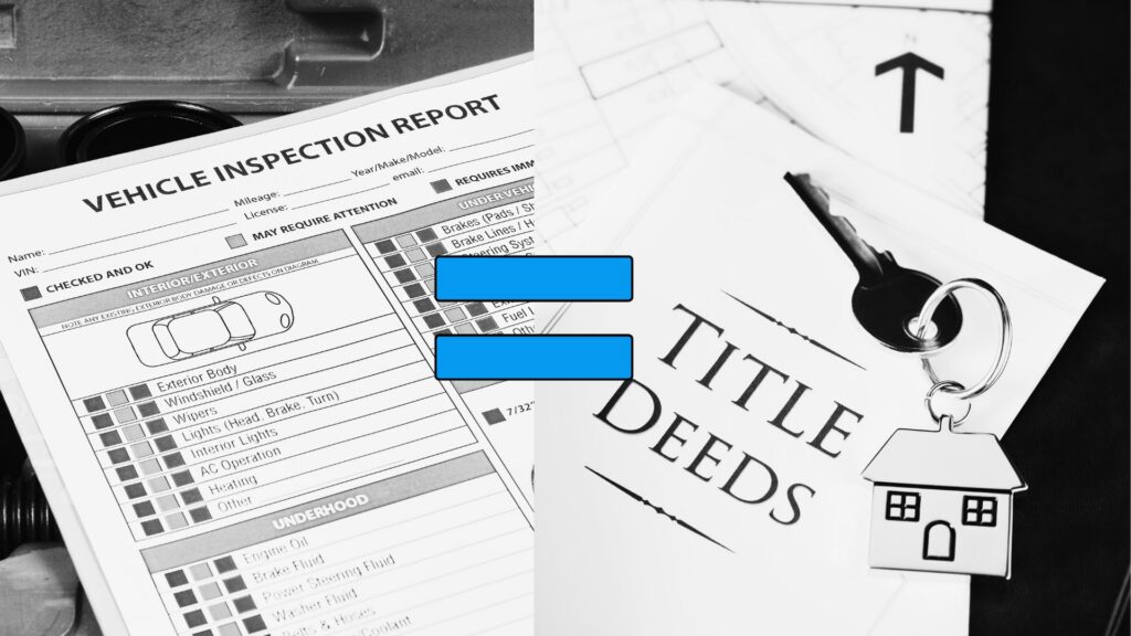 Carfax for your house — a 24-hour property title check compared to a used car history report
